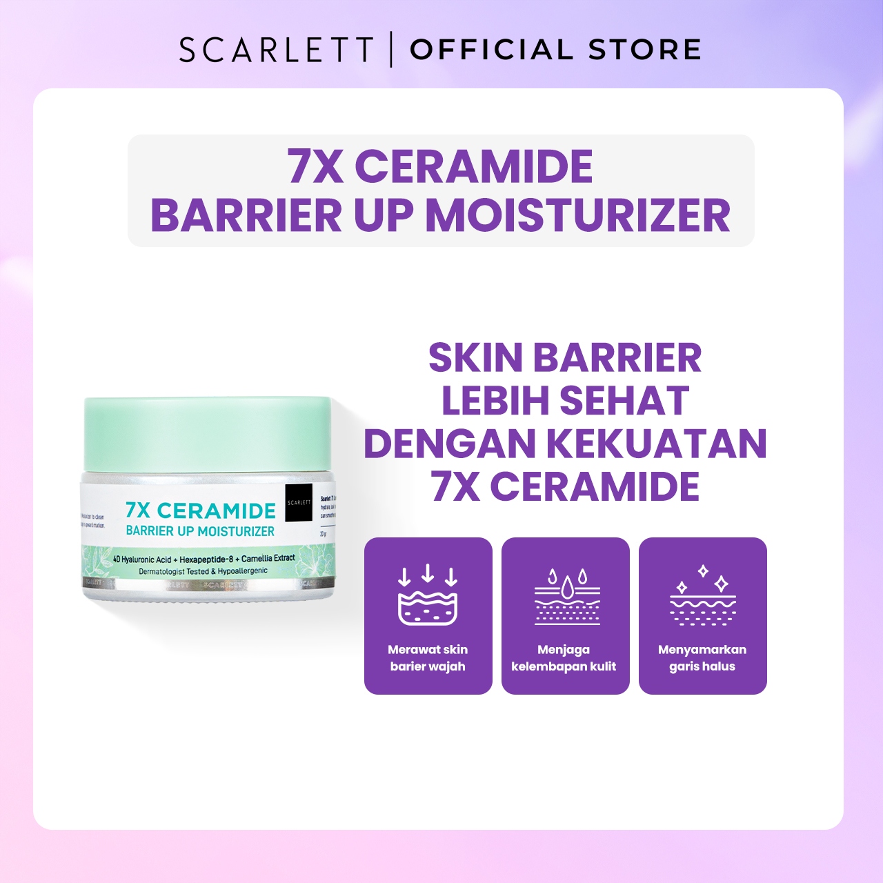 Scarlett Ultra Light Daily Sunscreen + 7x Ceramide Moistirizer
